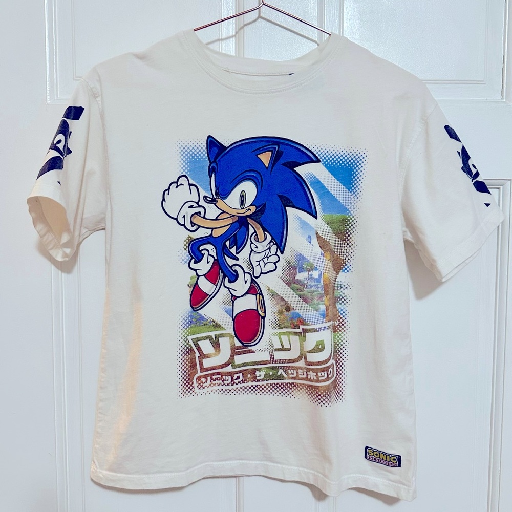 {Zara} Sonic the Hedgehog T-Shirt - Color White - Size 11-12 Yrs